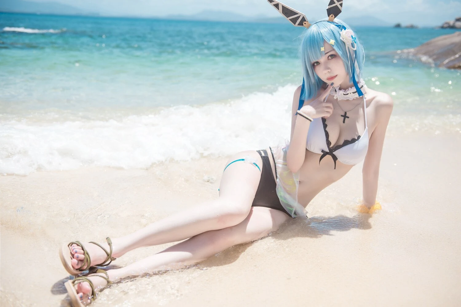 你的负卿写真图片 性感美少女网红模特