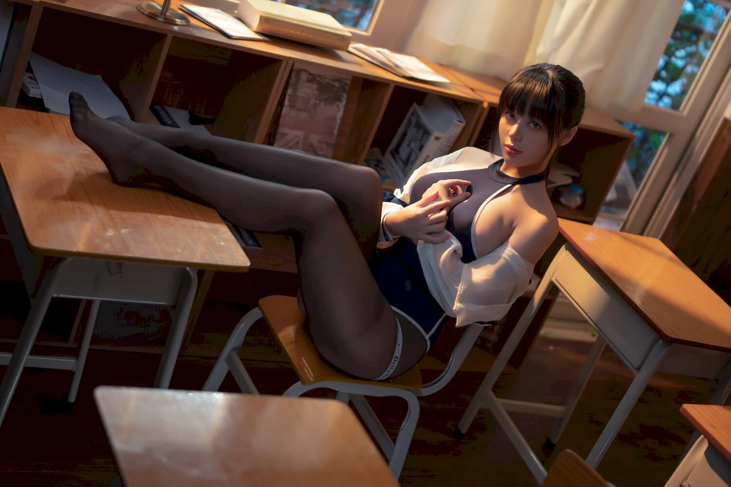 九言写真图片 性感美少女网红模特