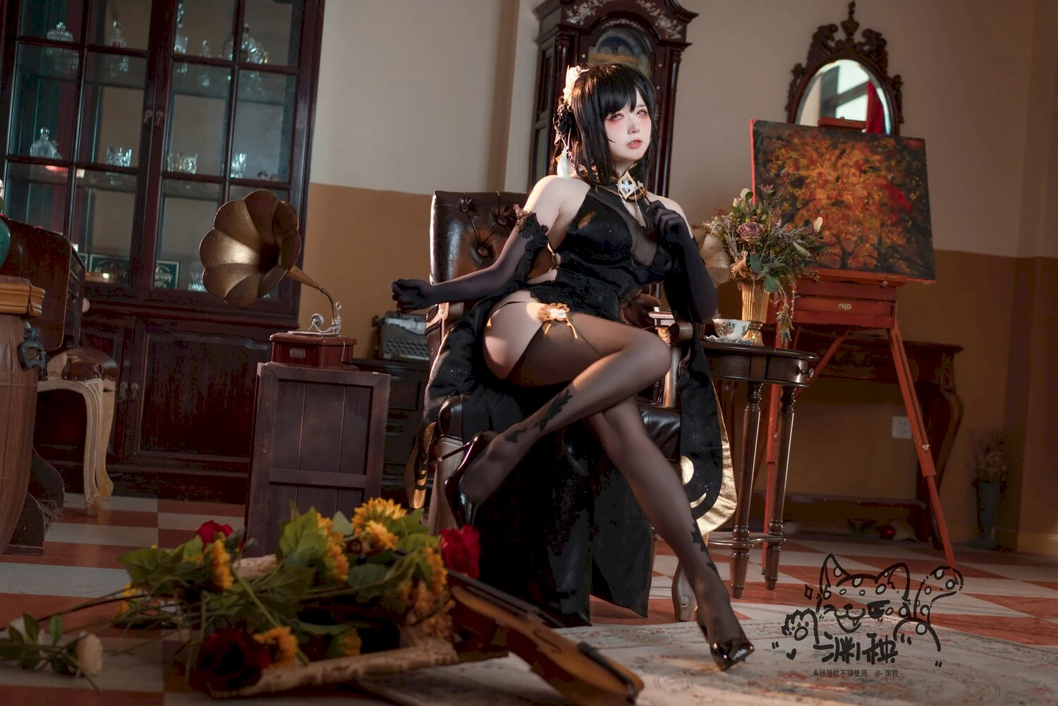渊秧写真图片 性感美少女网红模特