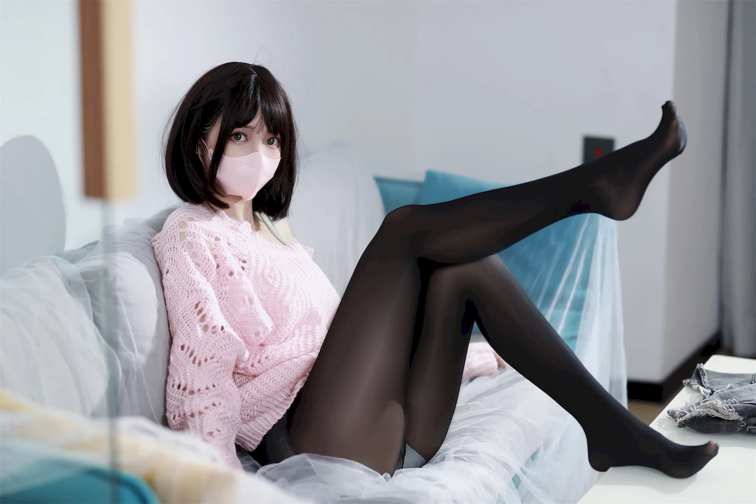 洛桑w伊梓写真图片 性感美少女网红模特