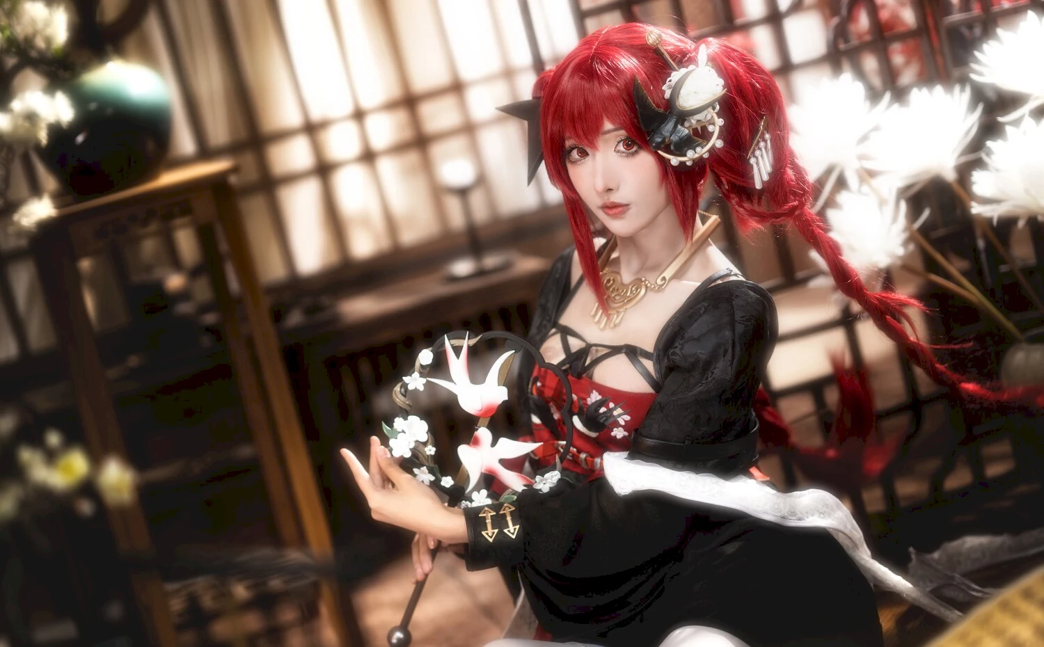 紫氯氯写真图片 性感美少女网红模特