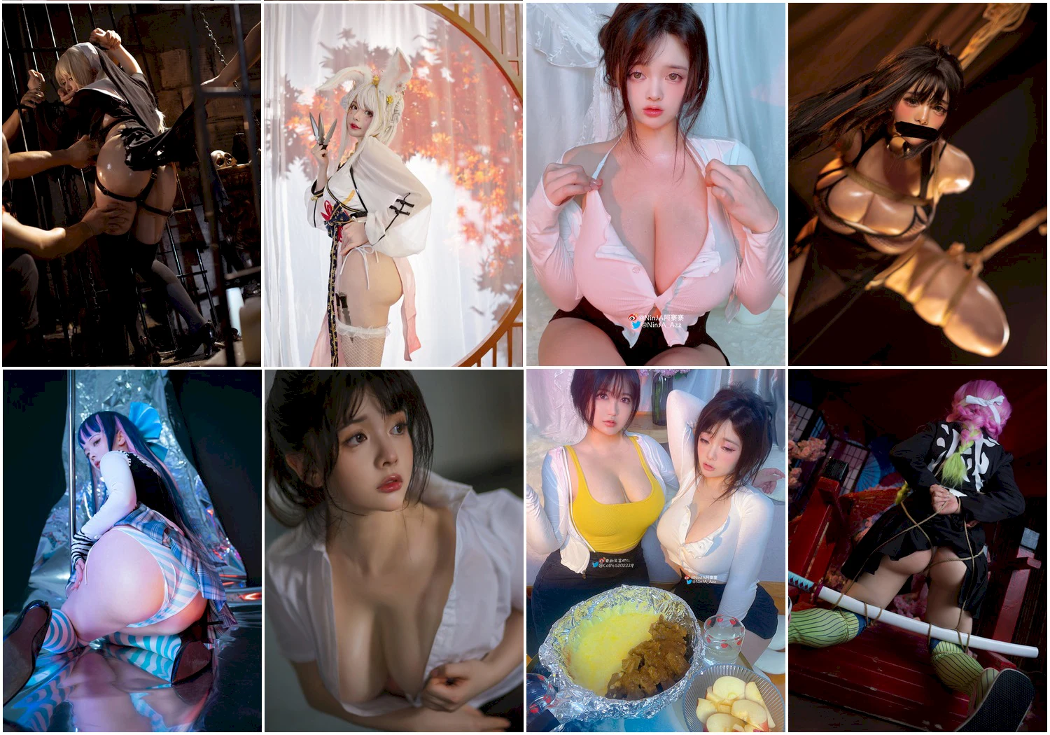 NinJA阿寨寨写真图片 性感美少女网红模特