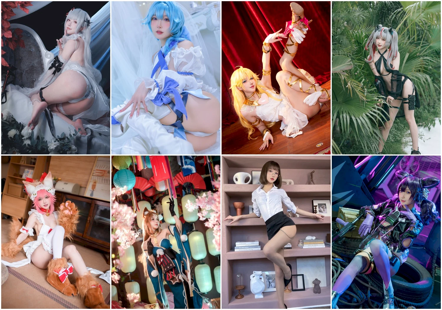 阿包也是兔娘写真图片 性感美少女网红模特