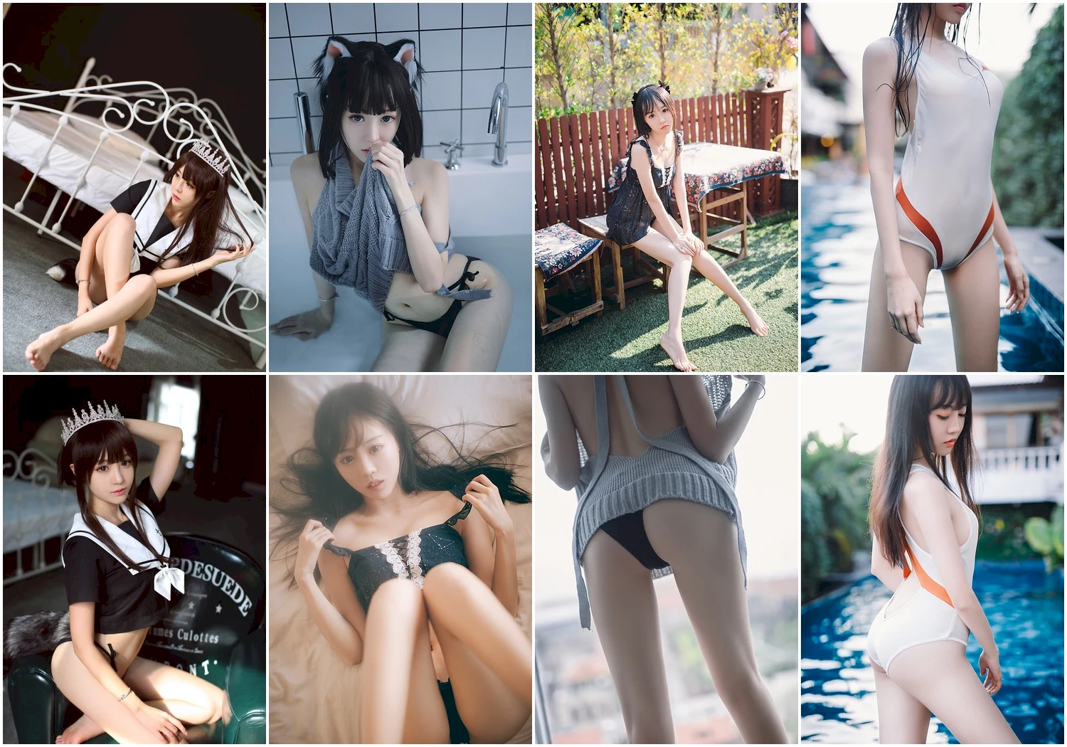 采妮么么写真图片 性感美少女网红模特