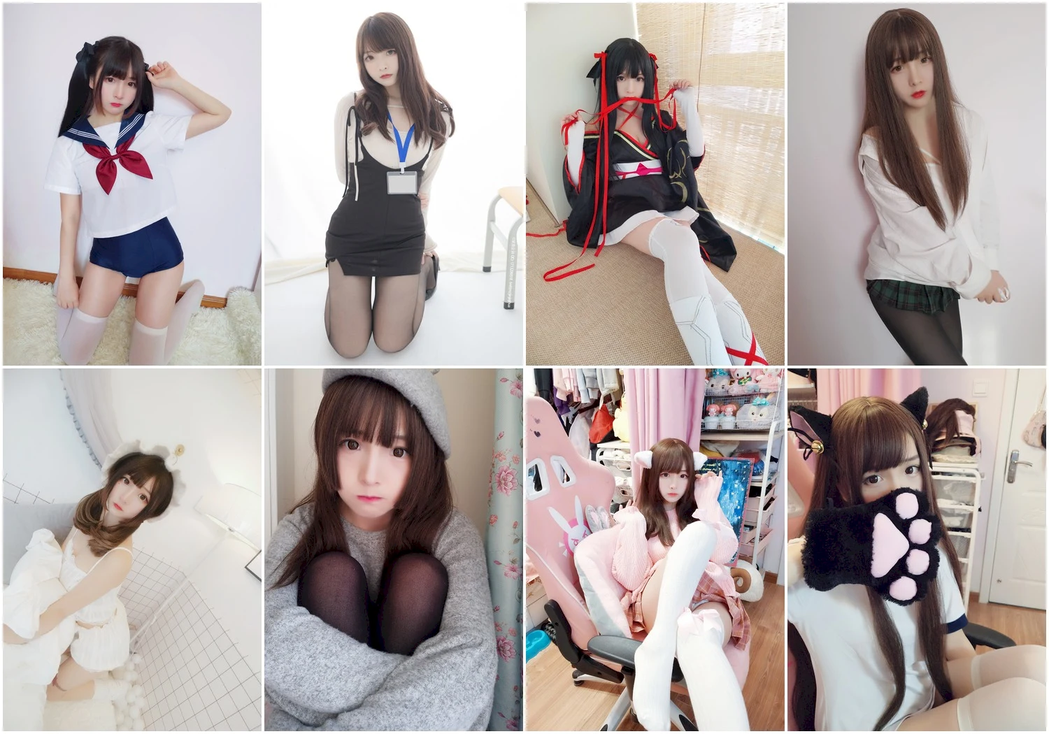 古川写真图片 性感美少女网红模特