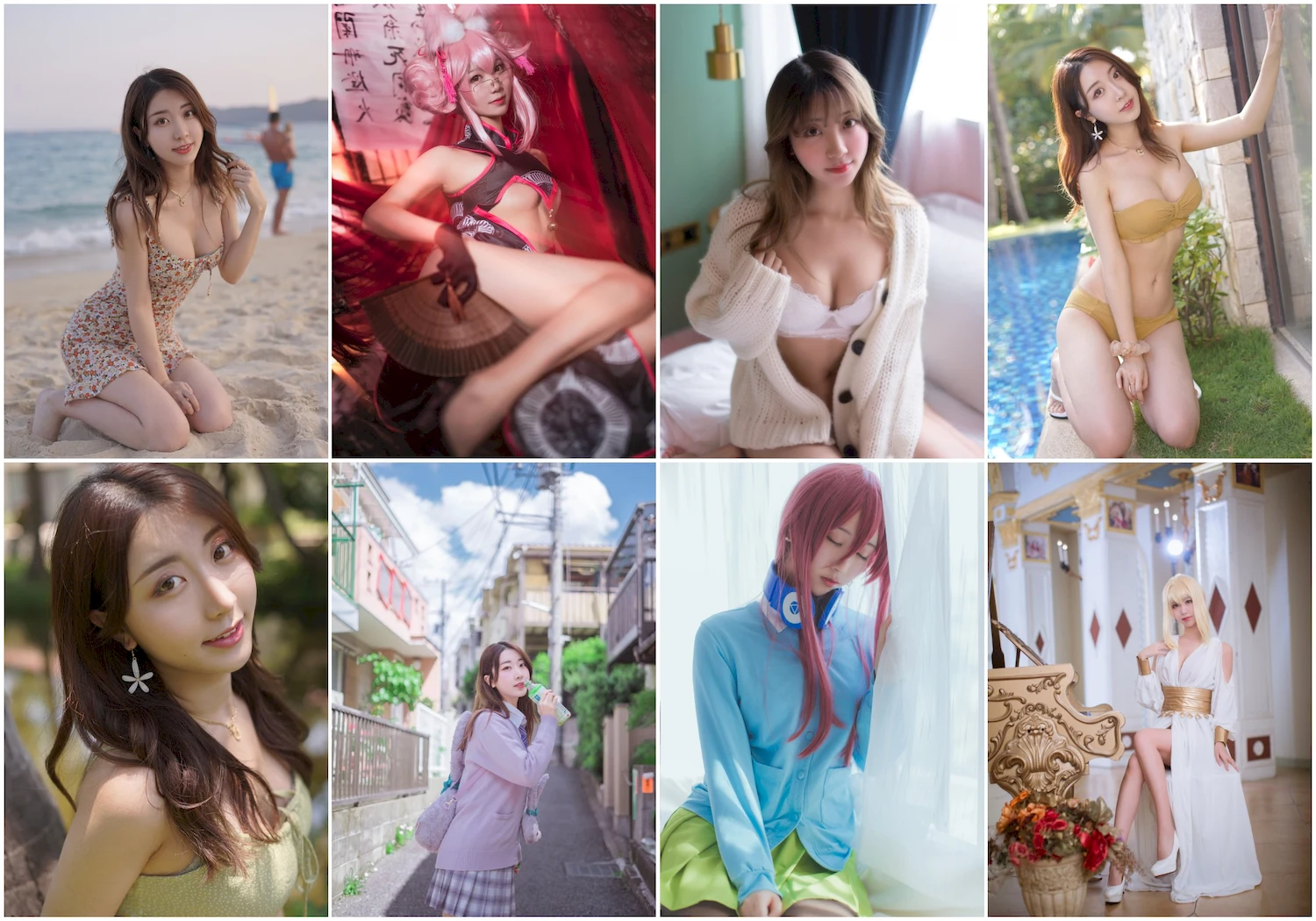黑川写真图片 性感美少女网红模特