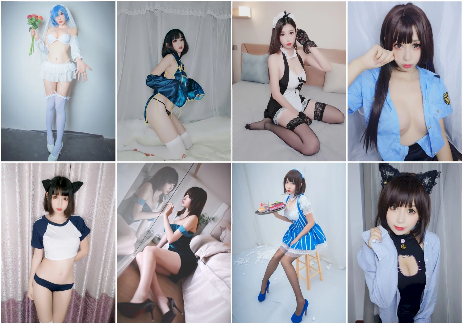 黑米粥写真图片 性感美少女网红模特