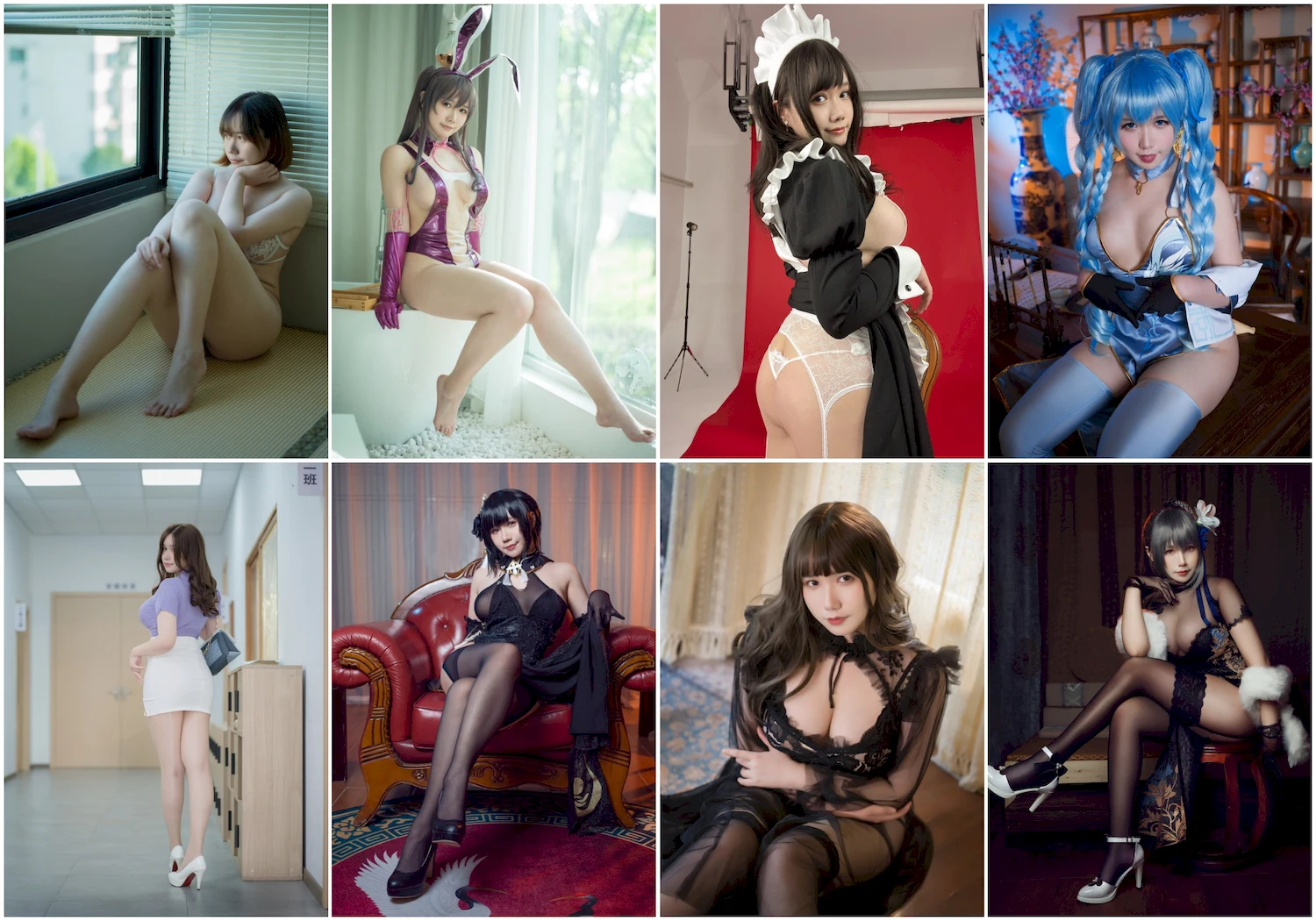 麻花酱写真图片 性感美少女网红模特
