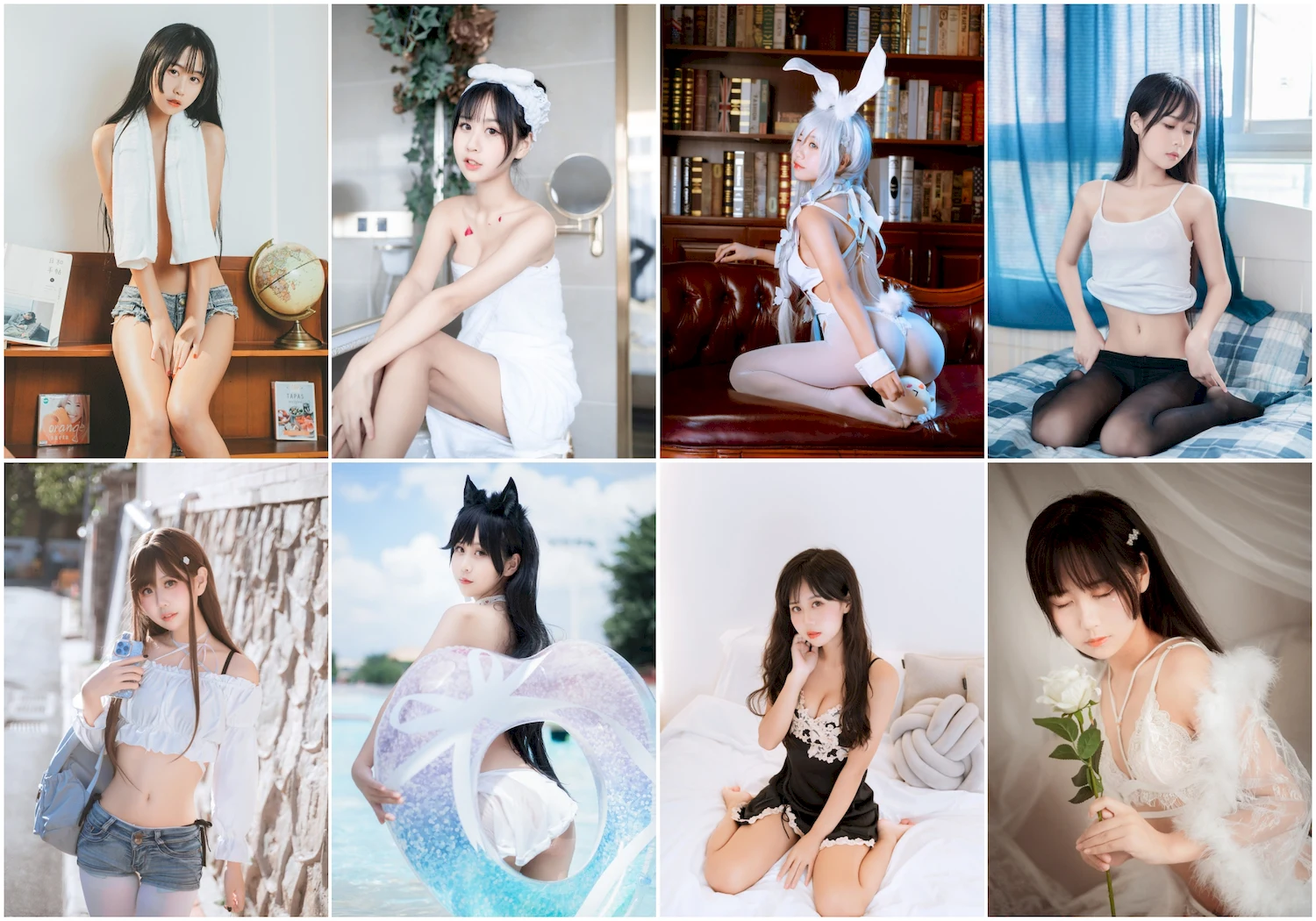萌芽儿写真图片 性感美少女网红模特
