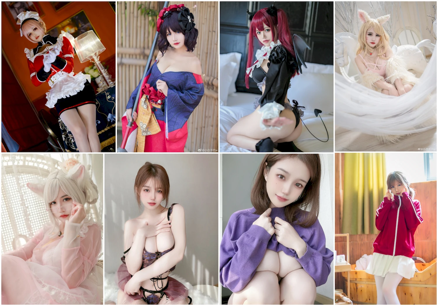 小仓千代w写真图片 性感美少女网红模特