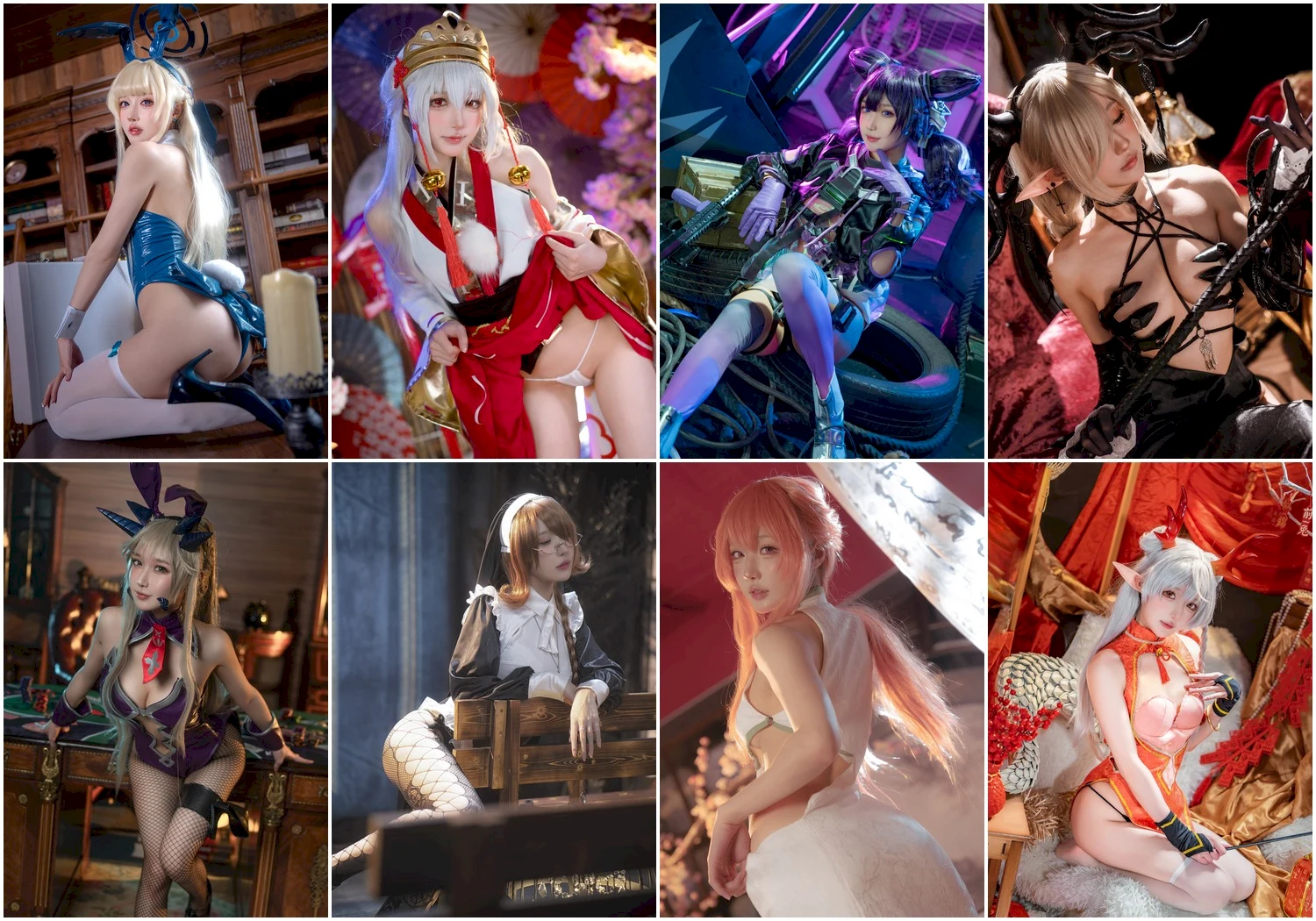 阿包也是兔娘写真图片 性感美少女网红模特