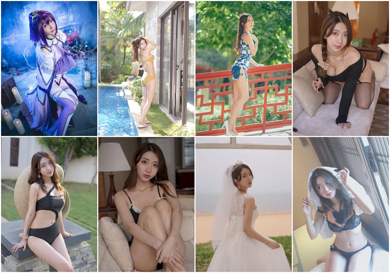 黑川写真图片 性感美少女网红模特